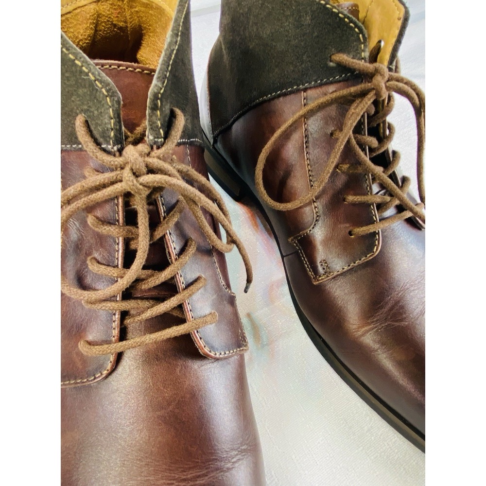 La Milano Men's Cabey 1 Ankle Boots Dark Brown Size 10.5